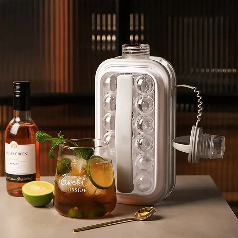 Iceball maker and bottle
